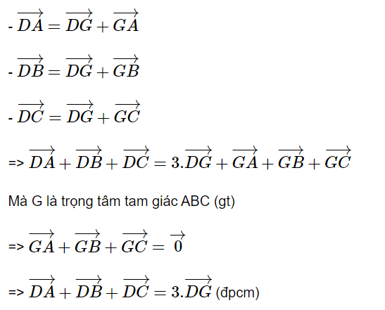 Vecto trong không gian lớp 11 - Bài giải