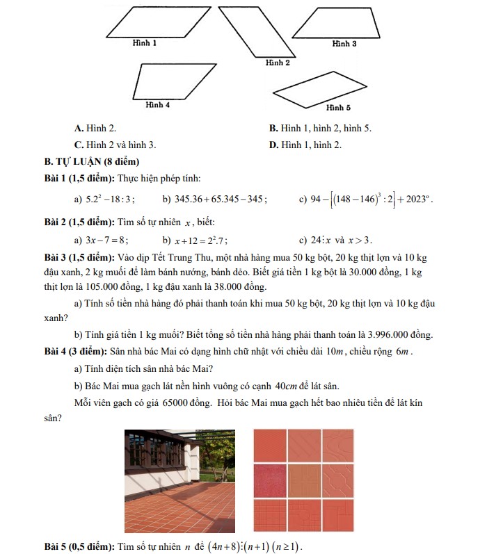 bai thi giua ki 1 lop 6 1