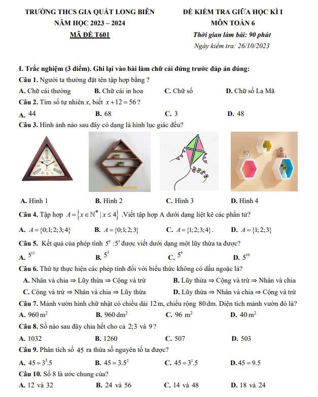 bai thi giua ki 1 lop 6 4