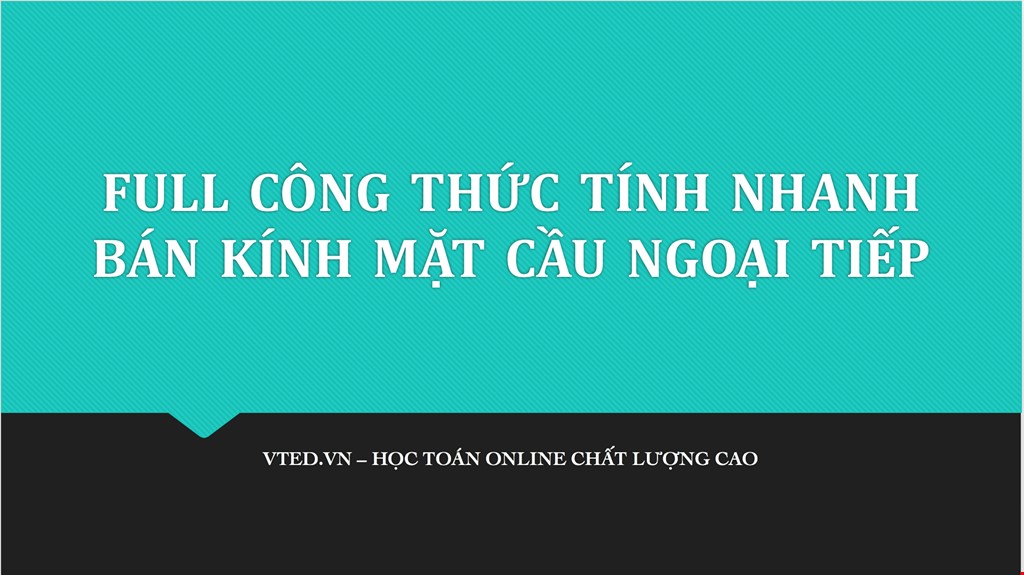 ban kinh mat cau ngoai tiep hinh chop tu giac deu