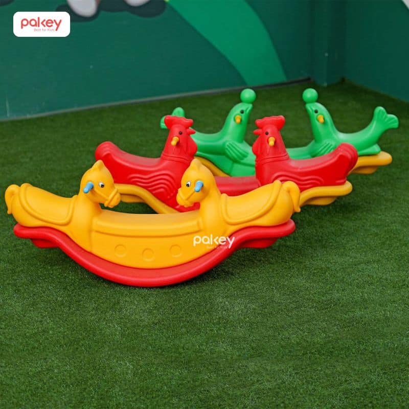 Bập bênh đôi cho 2 bé chơi