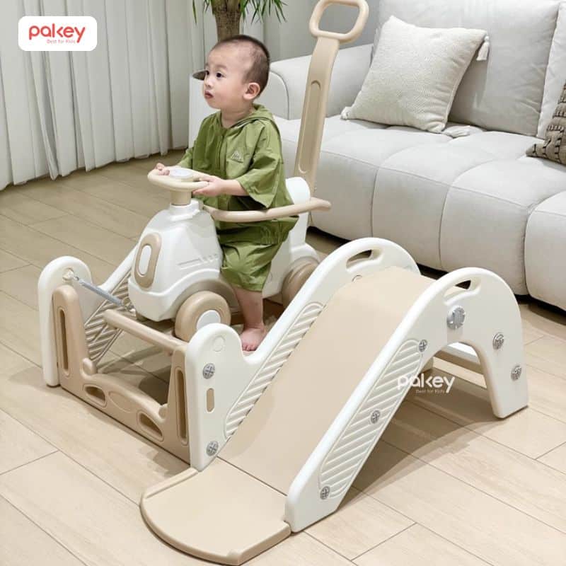 Set bập bênh đa năng kết hợp bập bênh, xe đẩy, xe chòi chân, thú nhún, cầu trượt