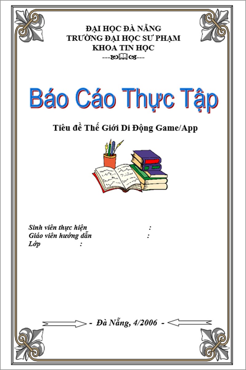 Mẫu bìa word độc đáo số 3