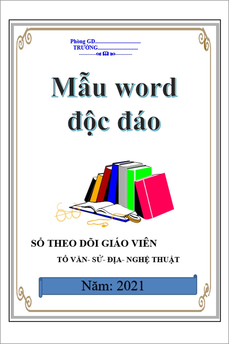 Mẫu bìa word độc đáo số 6