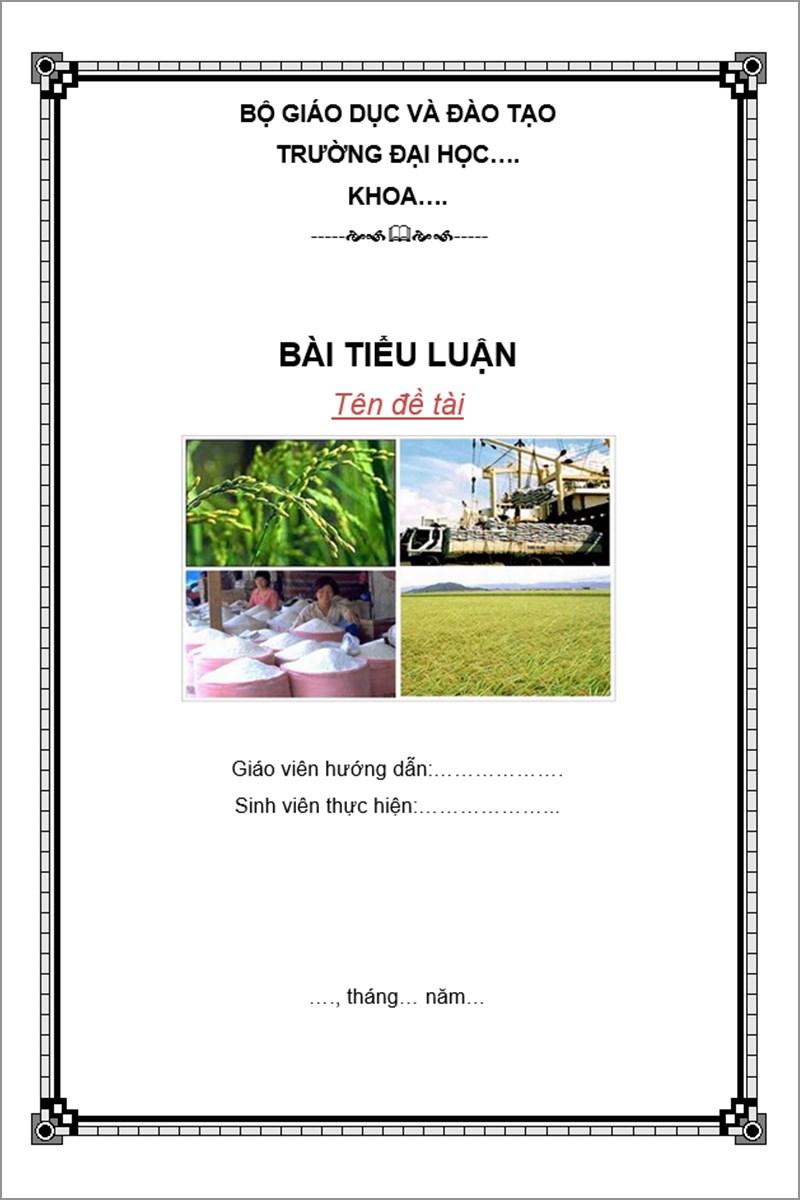 Mẫu bìa word 2021 đẹp mẫu số 4