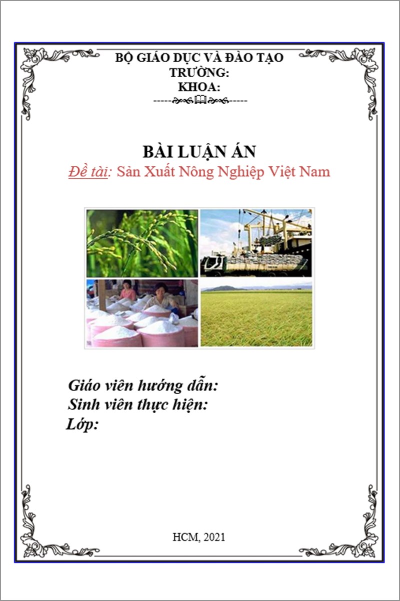 Mẫu 8 bìa word luận án