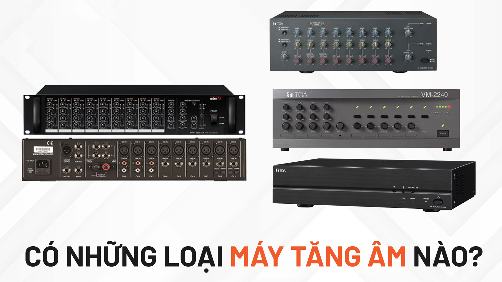 May tang am duoc chia thanh nhieu loai khac nhau