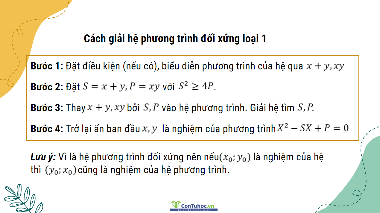 bài toán giải hệ phương trình lớp 9