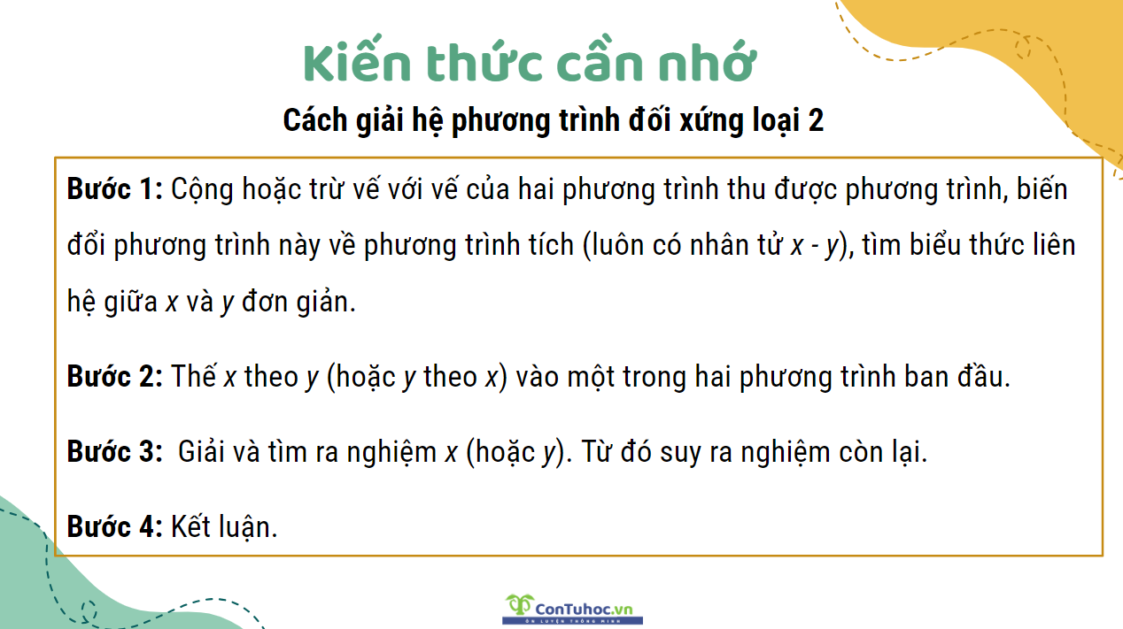 bài toán giải hệ phương trình lớp 9
