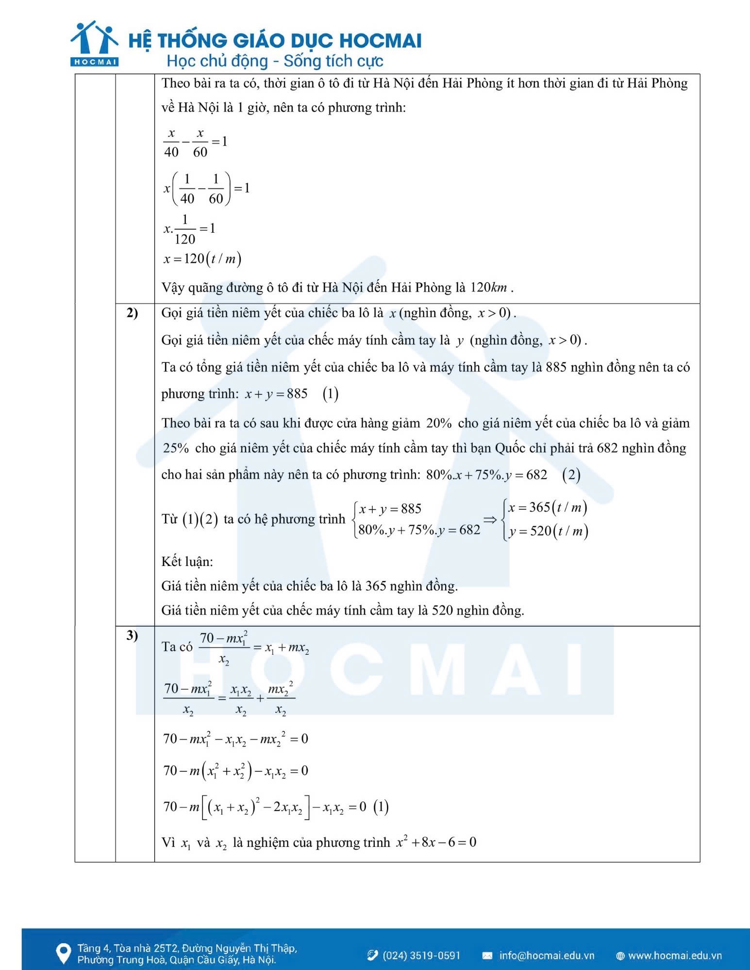 cac dang de toan thi vao 10 2