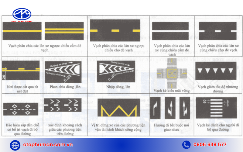 Phân biệt các loại vạch kẻ đường