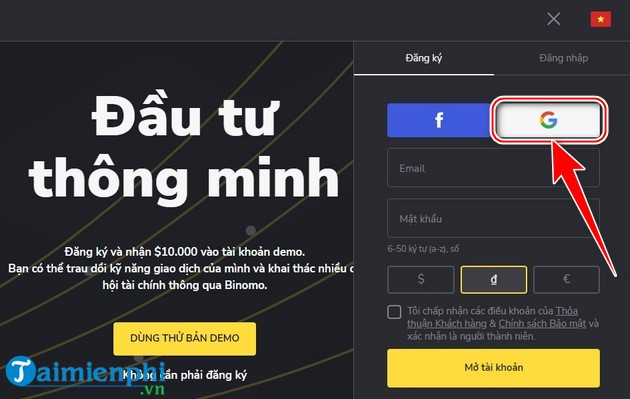 dang ky binomo nen tang giao dich hieu qua nhat