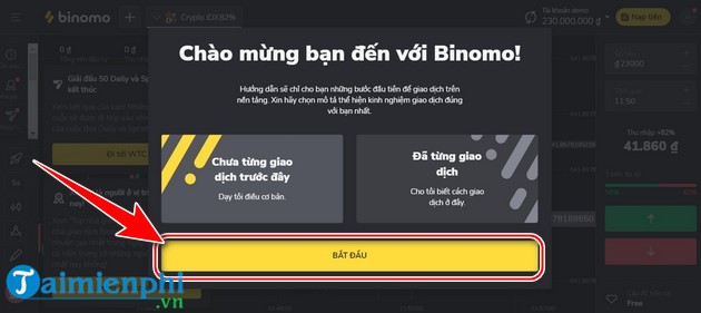 tao tai khoan binomo