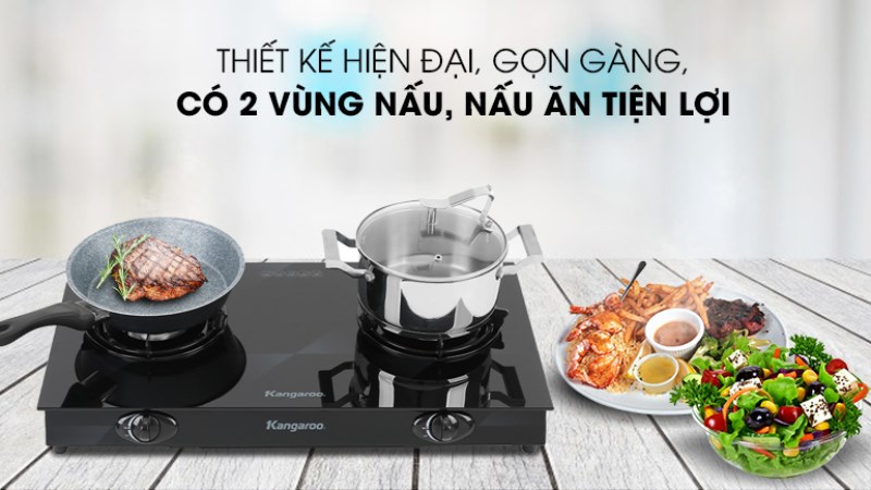 Bếp ga đôi Kangaroo KG8G1A