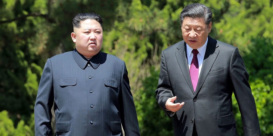 Nhà lãnh đạo Triều Tiên Kim Jong-un gần đây đã có chuyến thăm Trung Quốc 2 lần và gặp gỡ Chủ tịch Tập Cận Bình (Ảnh: AFP/Getty)