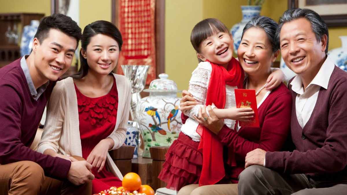 chúc tết gia đình