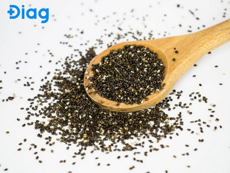 Hạt chia giàu protein, omega-3, và chất xơ