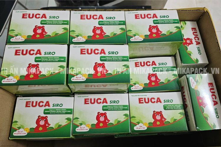 Mẫu in bao bì dược siro cho em bé