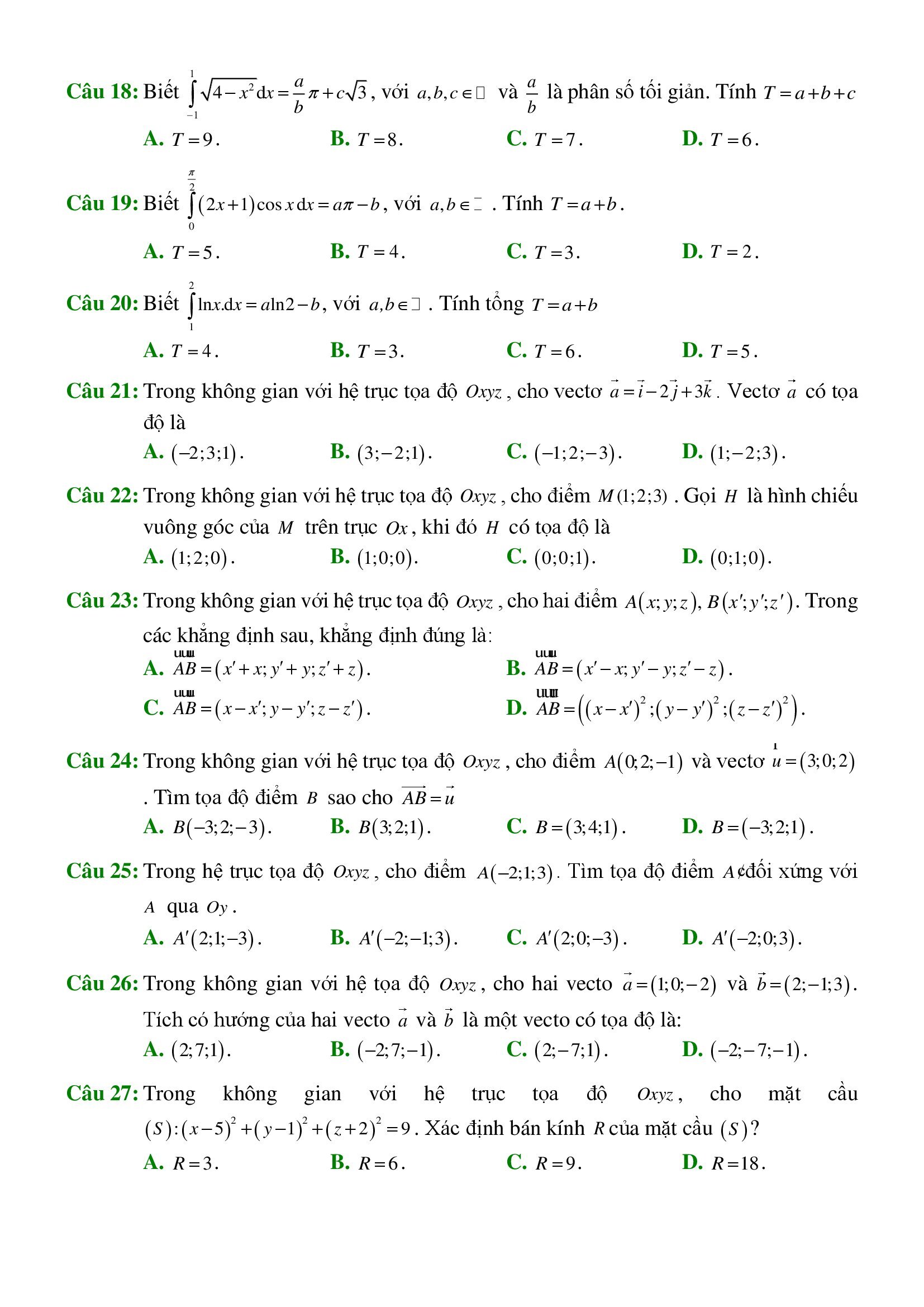 de thi giua ki 2 toan 12 co dap an 2