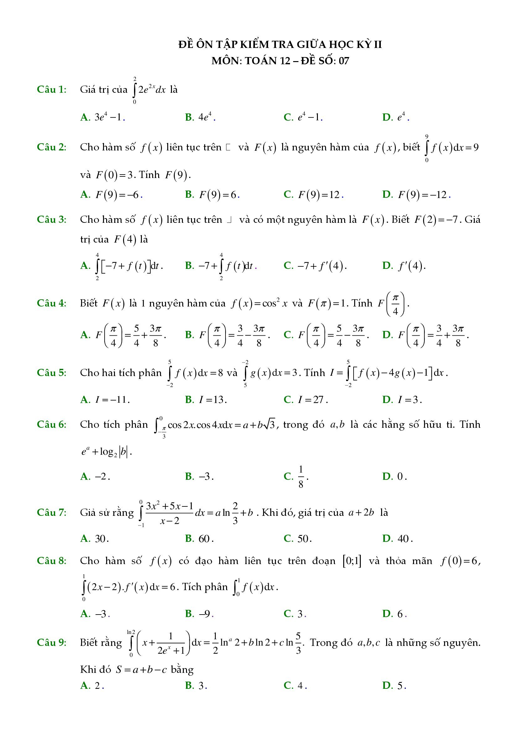 de thi giua ki 2 toan 12 co dap an 7