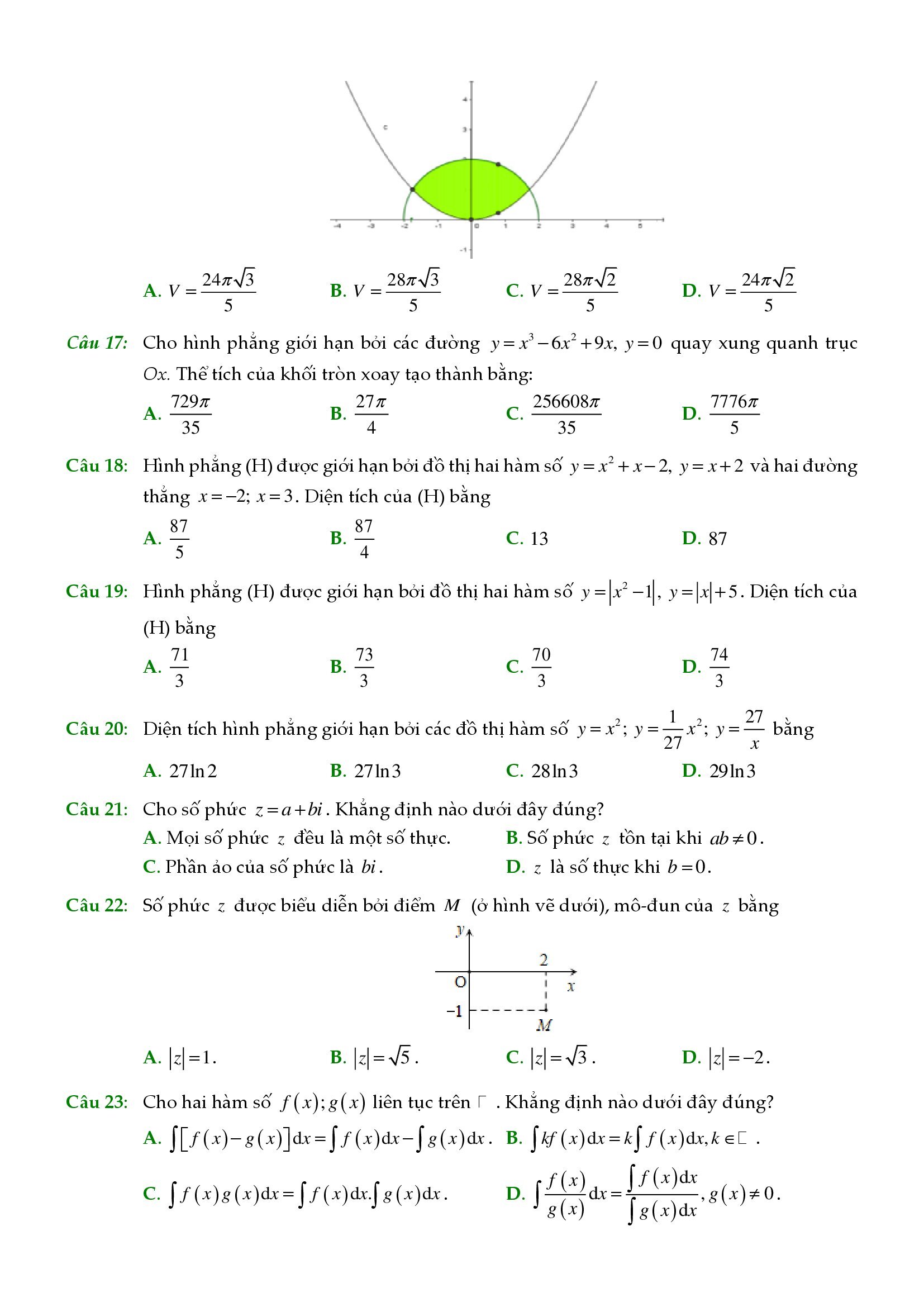 de thi giua ki 2 toan 12 co dap an 9