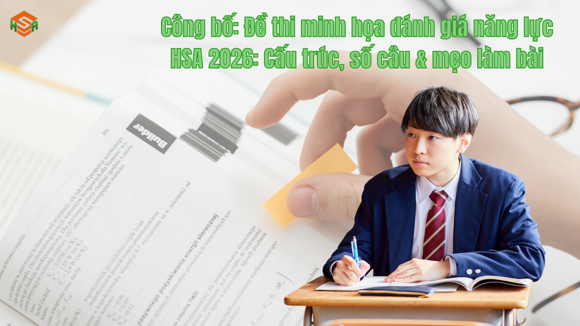 Đề thi minh họa đánh giá năng lực HSA 2026