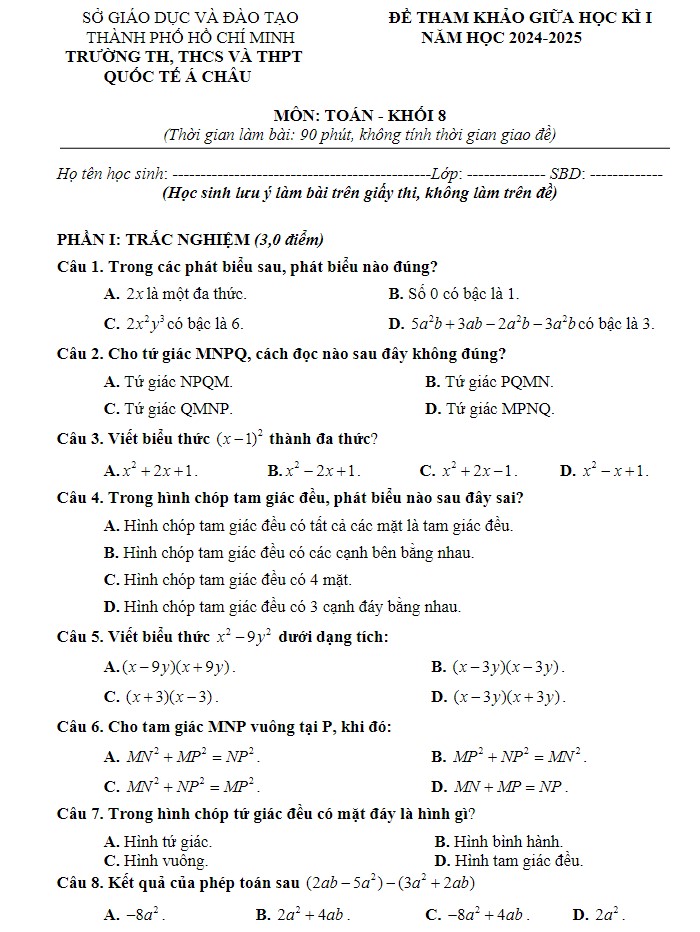 de thi toan 8 giua ki 1 co dap an