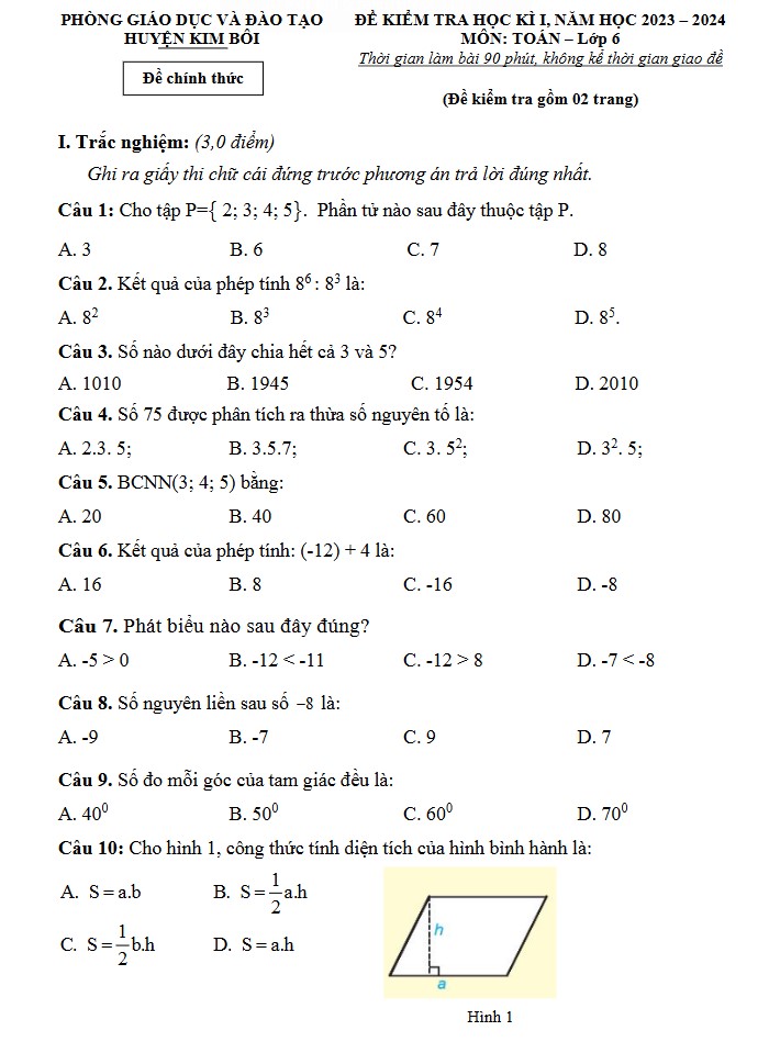 de thi toan hoc ki 1 lop 6 2