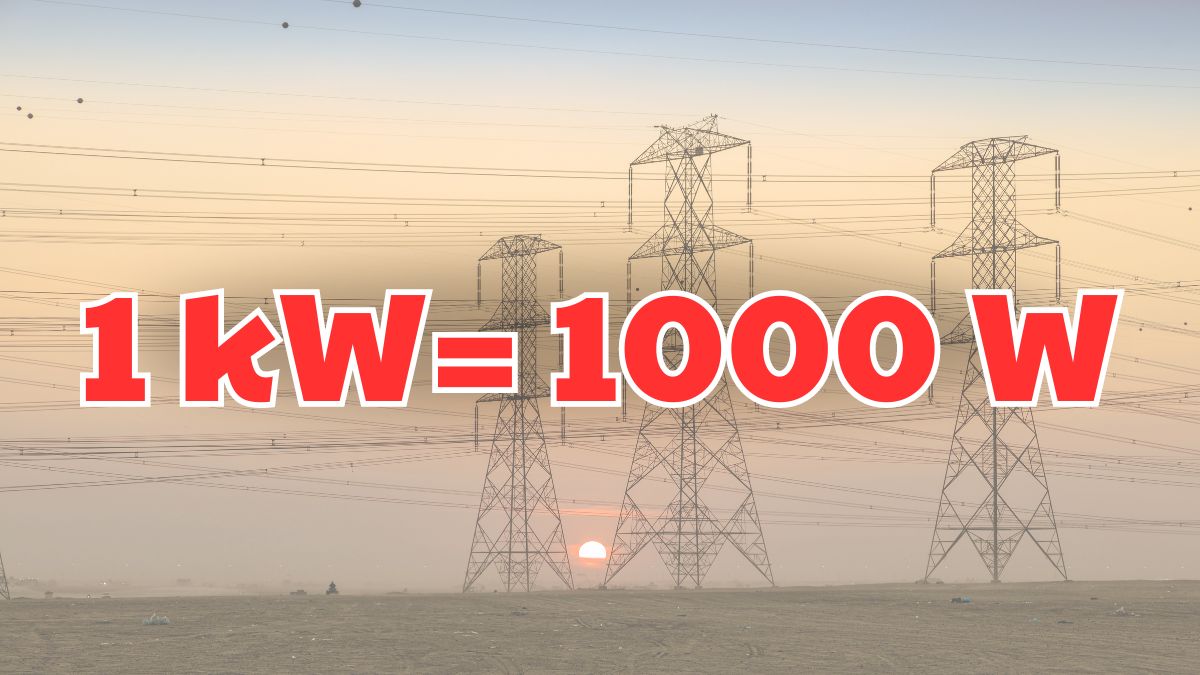Hướng dẫn đổi kW sang W