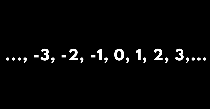 Khái niệm số nguyên