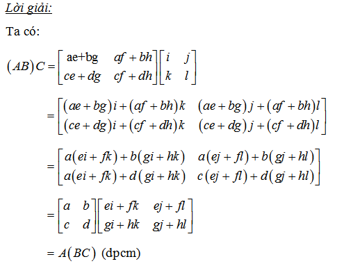 Chứng minh ma trận 2