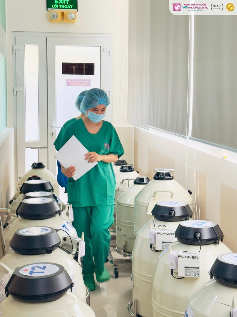 Kỹ thuật trữ đông lạnh phôi & giao tử tại IVF Phương Châu