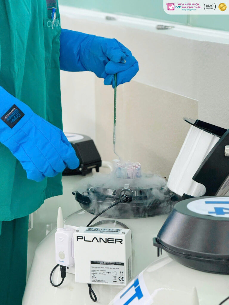 Kỹ thuật trữ đông lạnh phôi & giao tử tại IVF Phương Châu