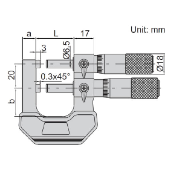 Thước Panme Đo Giới Hạn Insize 3235-25A