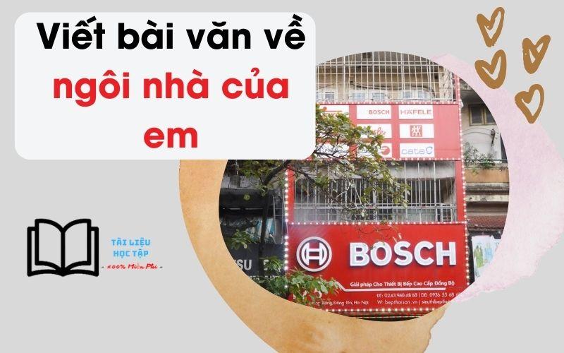 bài văn tả ngôi nhà của em ngắn gọn