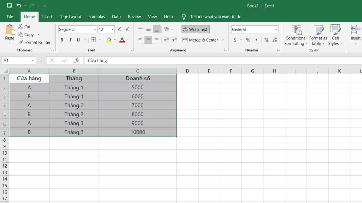 Cách dùng hàm SUMIFS nhiều điều kiện