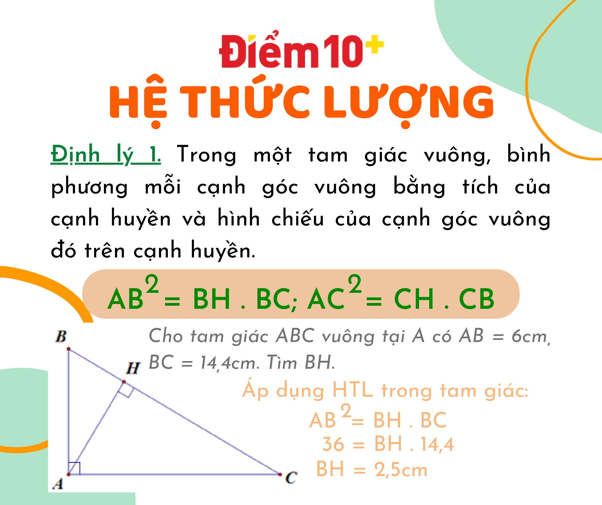 he thuc luong trong tam giac lop 10 nang cao 2