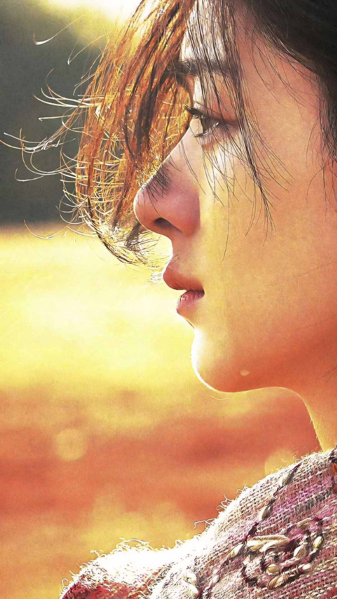 co gai giua hoang hon toc roi bay long day dut 1920px 1080px full hd