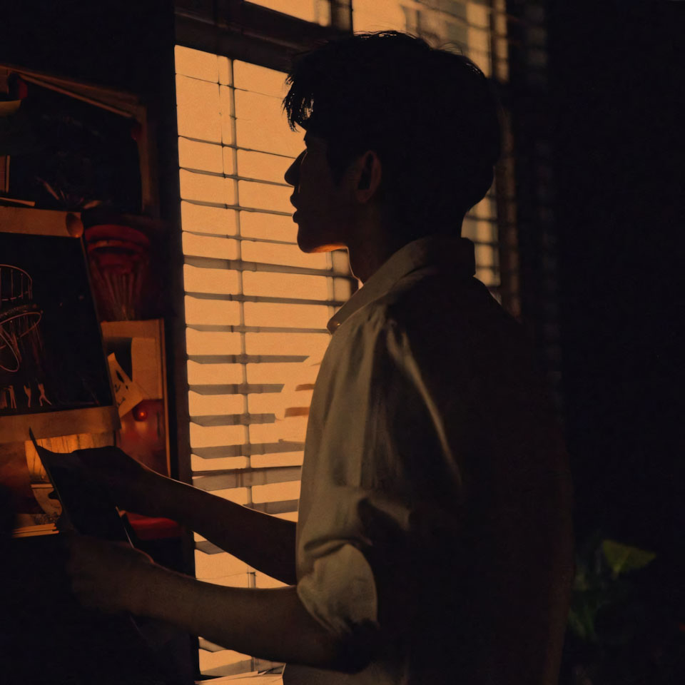 chang trai doc sach ben anh den vang yen am 960px 960px avatar