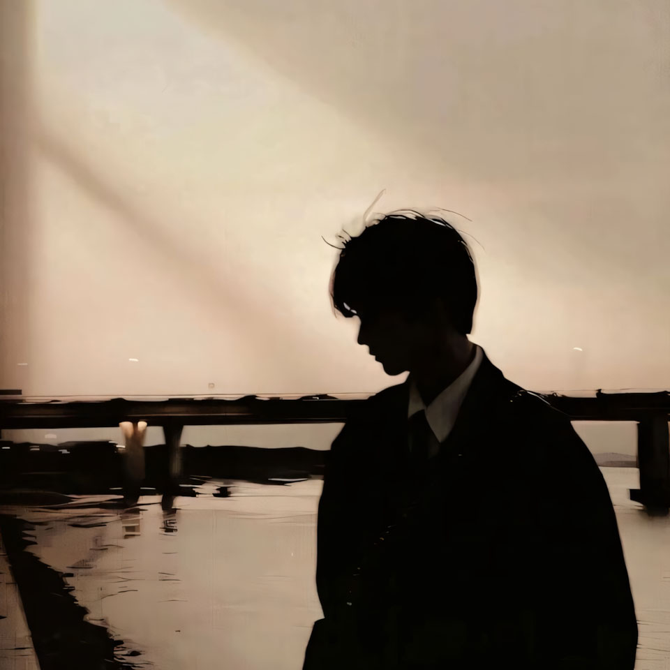 chang trai dung ben song chieu co don 960px 960px avatar