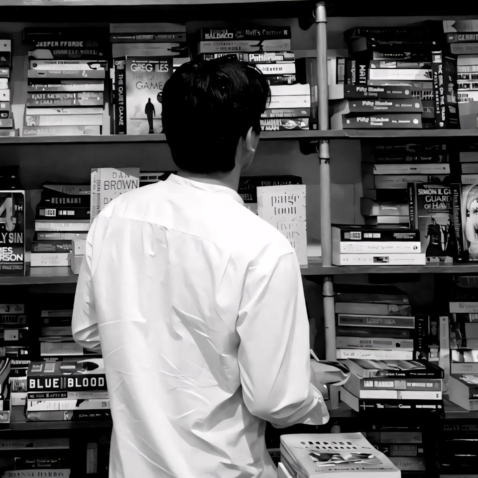 chang trai dung truoc ke sach tram ngam 960px 960px avatar