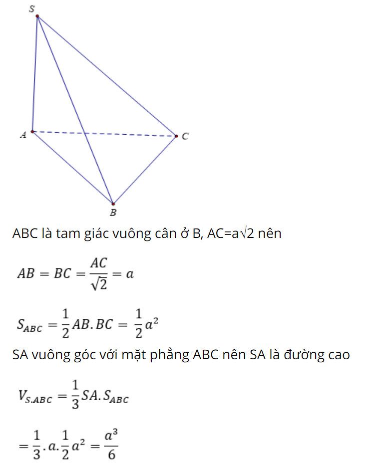 Bài tập ví dụ tính thể tích khối đa diện