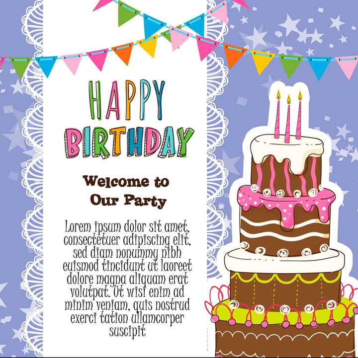 thiệp mời sinh nhật