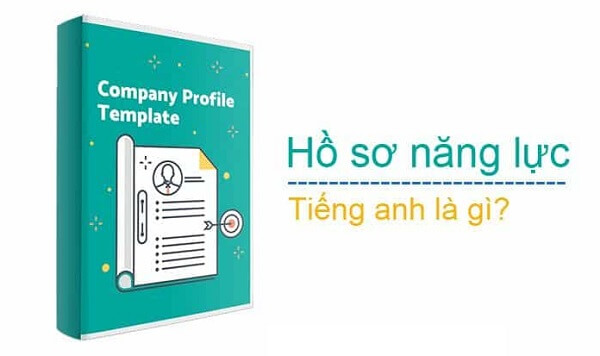 Hồ sơ năng lực tiếng anh là gì