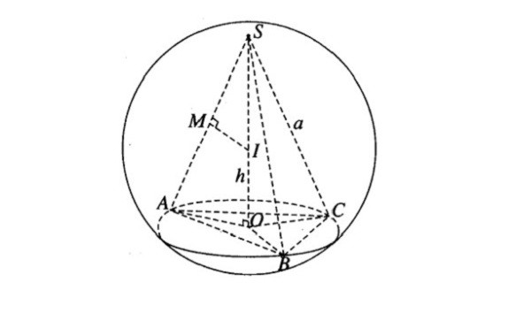 Diện tích mặt cầu ngoại tiếp hình chóp