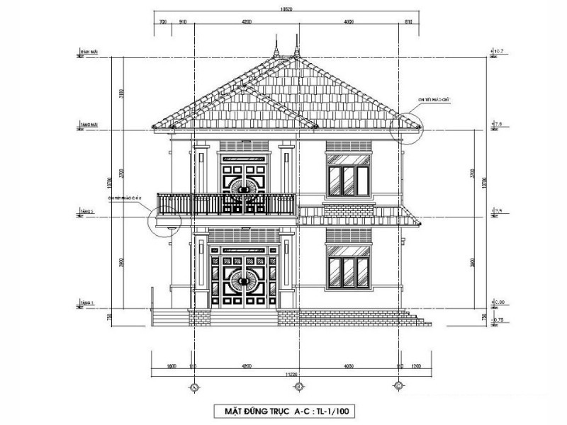ban ve mat dung chinh co bo cuc can doi voi nhieu chi tiet noi bat