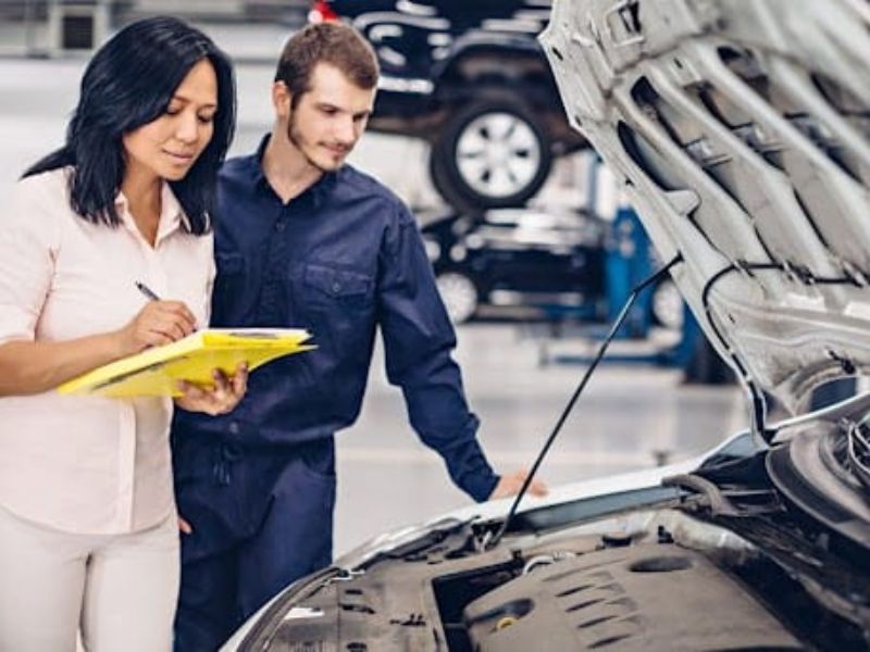 Khi tiếp nhận xe vào gara sửa chữa, bảo dưỡng