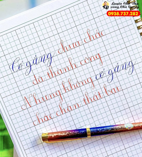 Lộ trình luyện chữ đẹp cách luyện viết chữ đẹp tại nhà chuẩn