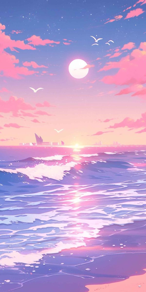 Hình nền bầu trời màu tím thơ mộng