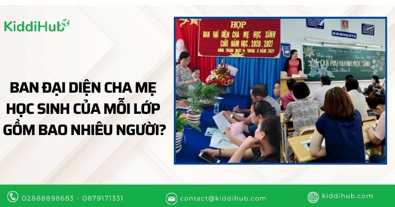 Ban đại diện cha mẹ học sinh của mỗi lớp bao gồm bao nhiêu người